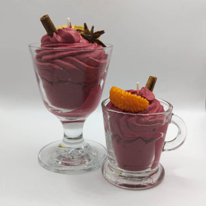 Bougie de noël "Vin chaud"