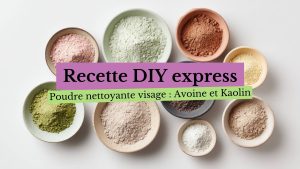 poudre nettoyante visage