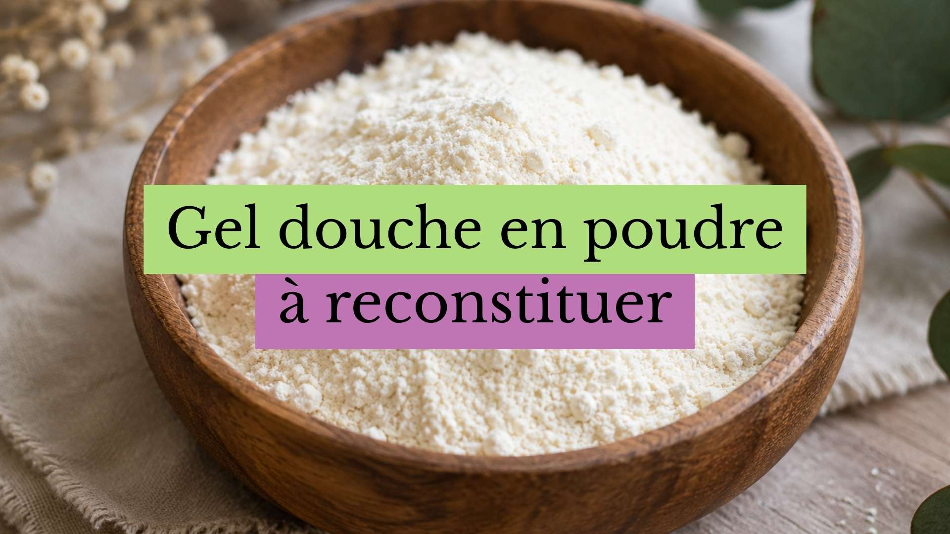 couverture gel douche en poudre