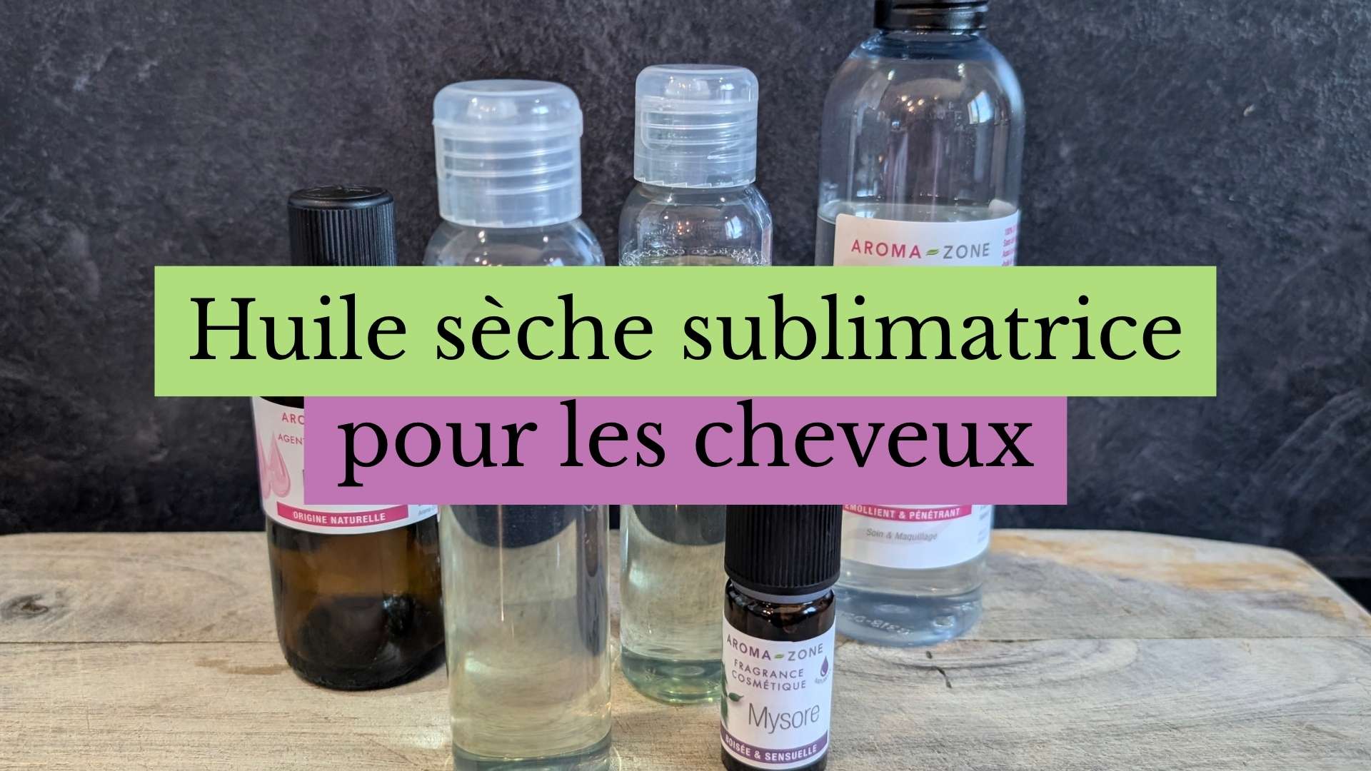 huile sèche cheveux maison